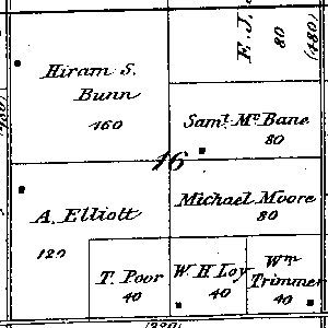 Range 8E, Township 2N, Section 16 - 1881