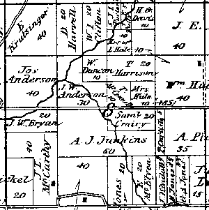 Range 5E, Township 3N, Section 08 - 1881