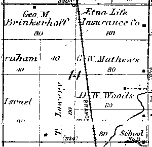 Range 6E, Township 3N, Section 14 - 1881