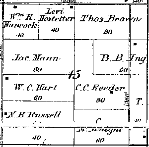 Range 6E, Township 3N, Section 15 - 1881