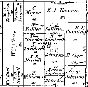 Range 6E, Township 3N, Section 28 - 1881