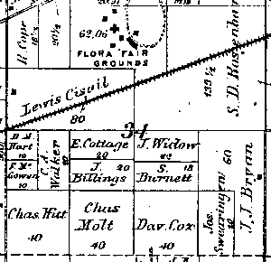 Range 6E, Township 3N, Section 34 - 1881