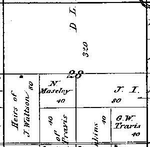 Range 8E, Township 3N, Section 28 - 1881