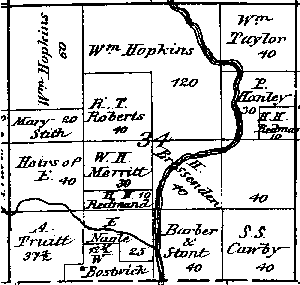 township and range system in clay county, illinois