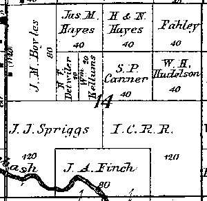 Range 6E, Township 4N, Section 14 - 1881