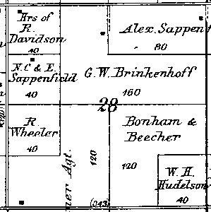 Range 6E, Township 4N, Section 28 - 1881