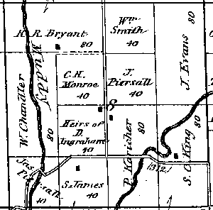 Range 8E, Township 4N, Section 08 - 1881