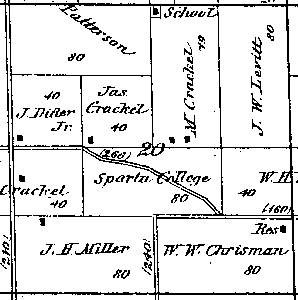 Range 8E, Township 4N, Section 20 - 1881