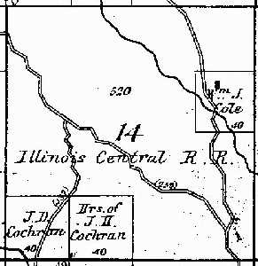 Range 5E, Township 5N, Section 14 - 1881