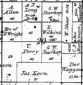 Range 5E, Township 5N, Section 20 - 1881