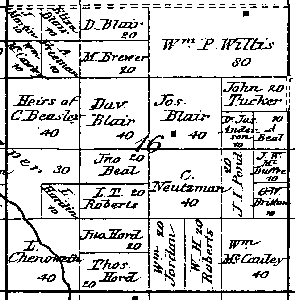 Range 6E, Township 5N, Section 16 - 1881