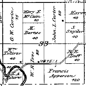 Range 6E, Township 5N, Section 33 - 1881