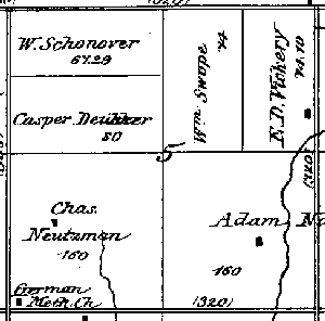 Range 7E, Township 5N, Section 05 - 1881